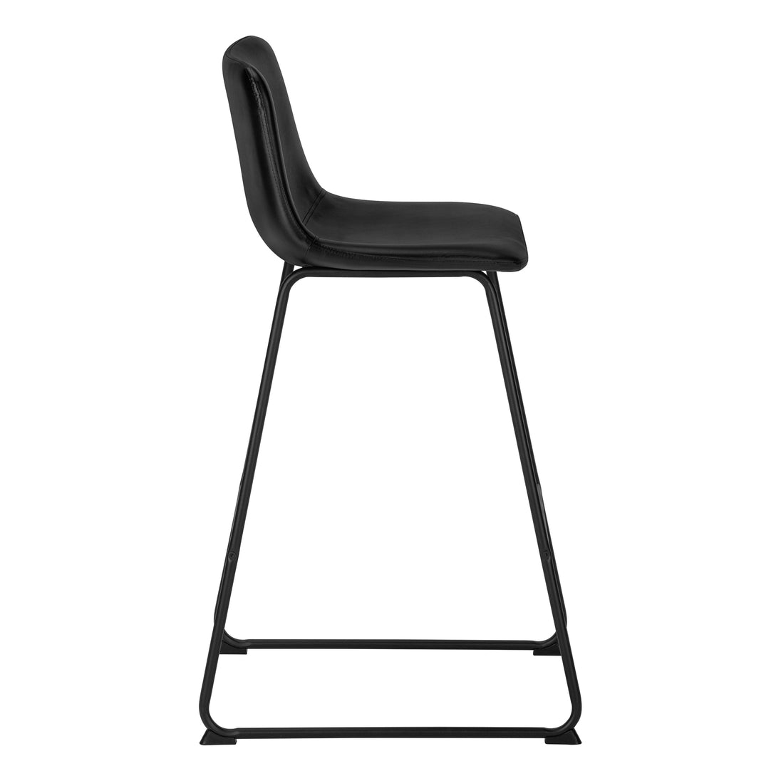I 7754 Office Chair - Black Leather-Look / Stand-Up Desk - Furniture Depot