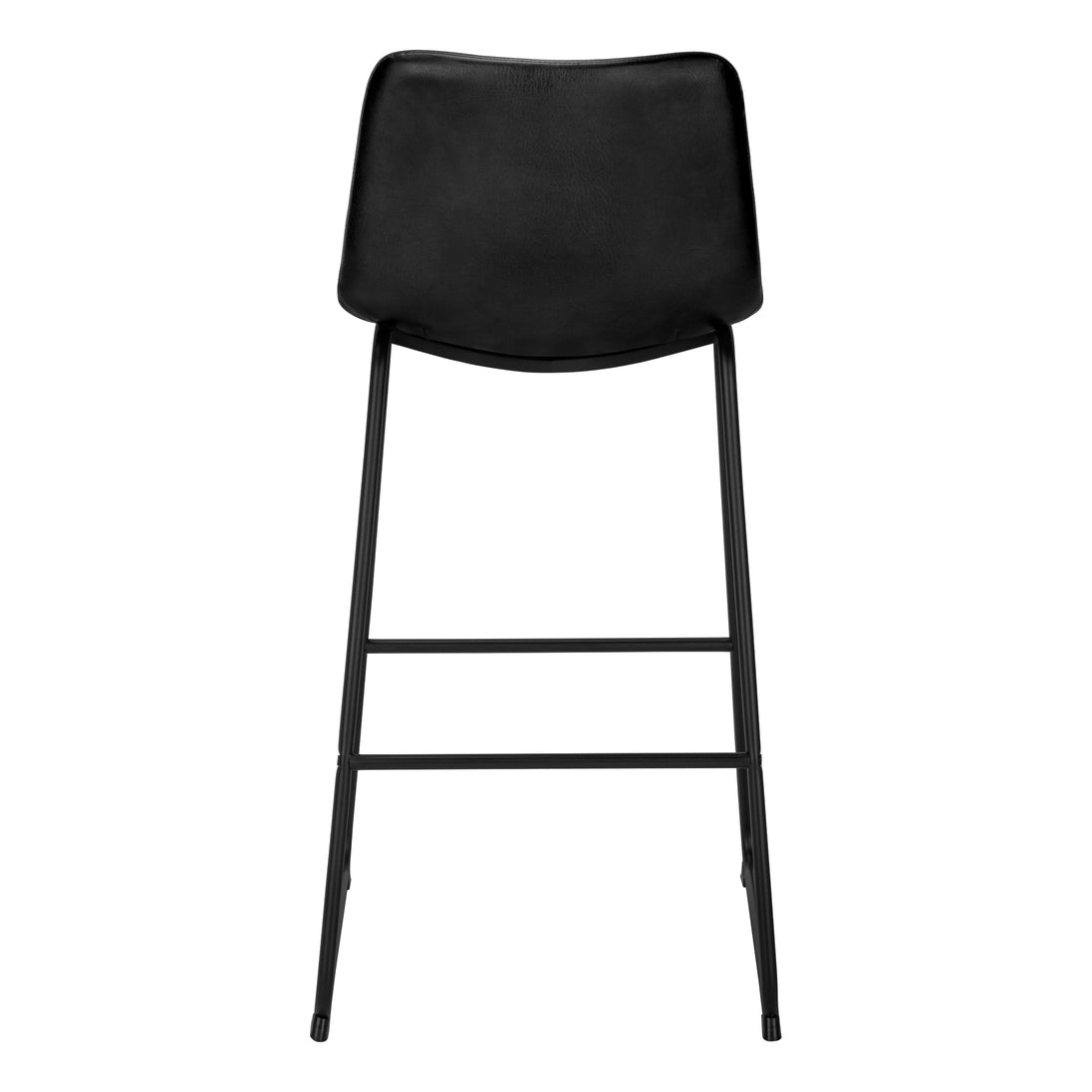 I 7754 Office Chair - Black Leather-Look / Stand-Up Desk - Furniture Depot