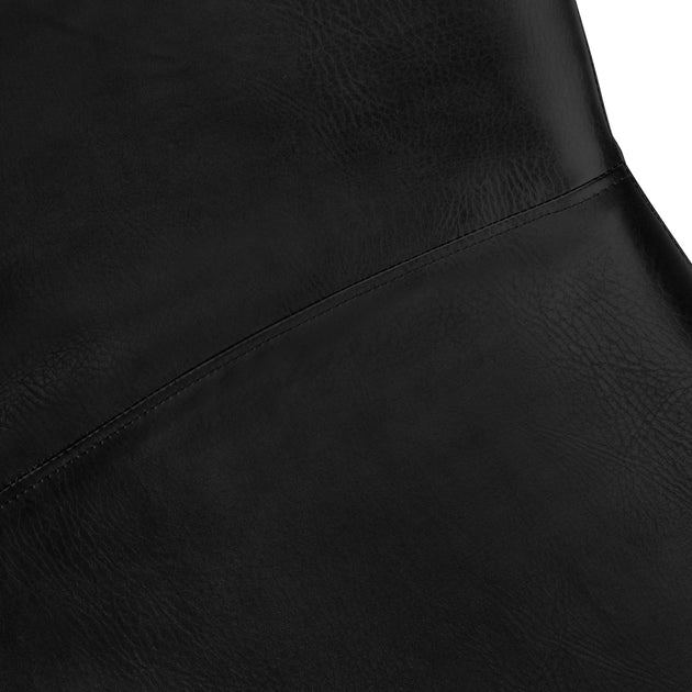 I 7754 Office Chair - Black Leather-Look / Stand-Up Desk - Furniture Depot