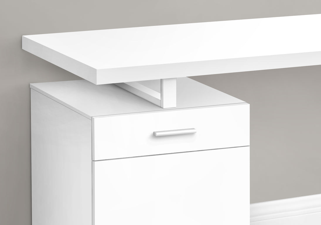 I 7760 Computer Desk - 48"L / White Left Or Right Facing - Furniture Depot