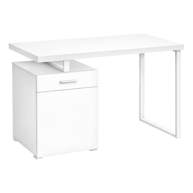 I 7760 Computer Desk - 48"L / White Left Or Right Facing - Furniture Depot