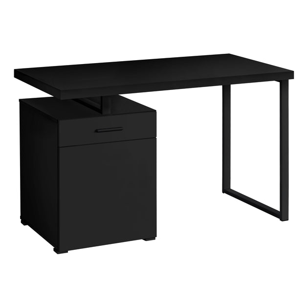 I 7761 Computer Desk - 48"L / Black Left Or Right Facing - Furniture Depot