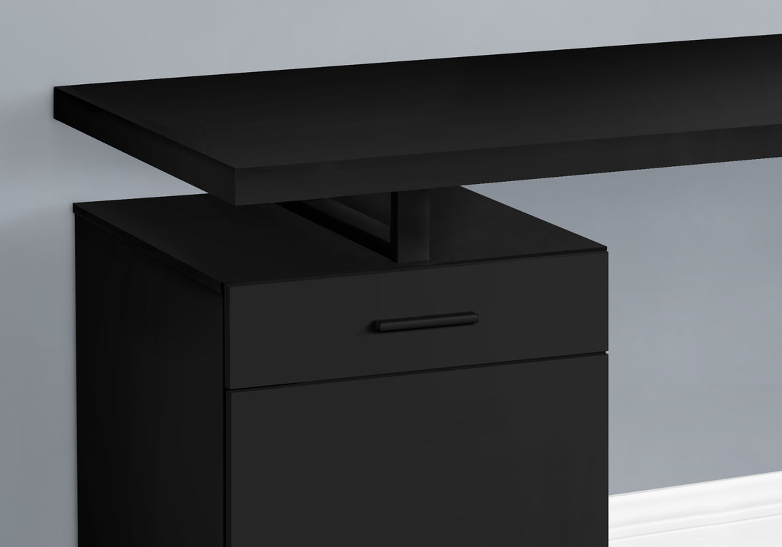 I 7761 Computer Desk - 48"L / Black Left Or Right Facing - Furniture Depot