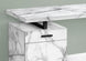 I 7762 Computer Desk - 48"L / White Marble Left Or Right Facing - Furniture Depot