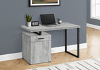 I 7763 Computer Desk - 48"L / Grey Left Or Right Facing - Furniture Depot