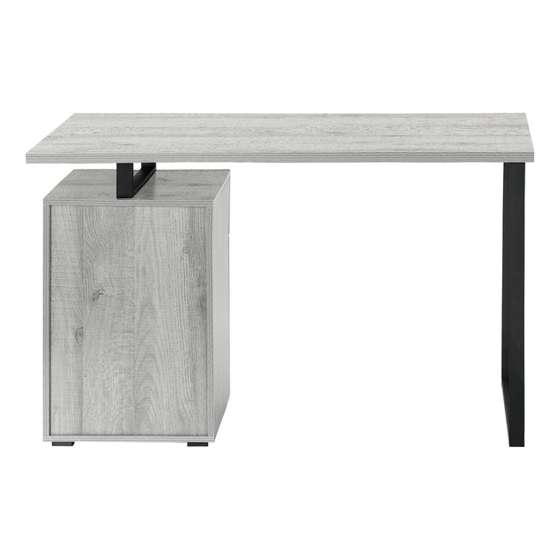 I 7763 Computer Desk - 48"L / Grey Left Or Right Facing - Furniture Depot