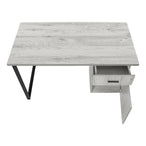 I 7763 Computer Desk - 48"L / Grey Left Or Right Facing - Furniture Depot
