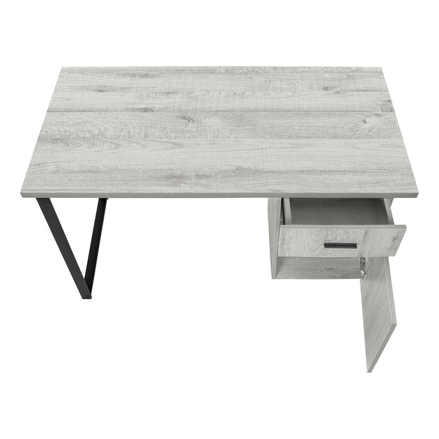 I 7763 Computer Desk - 48"L / Grey Left Or Right Facing - Furniture Depot