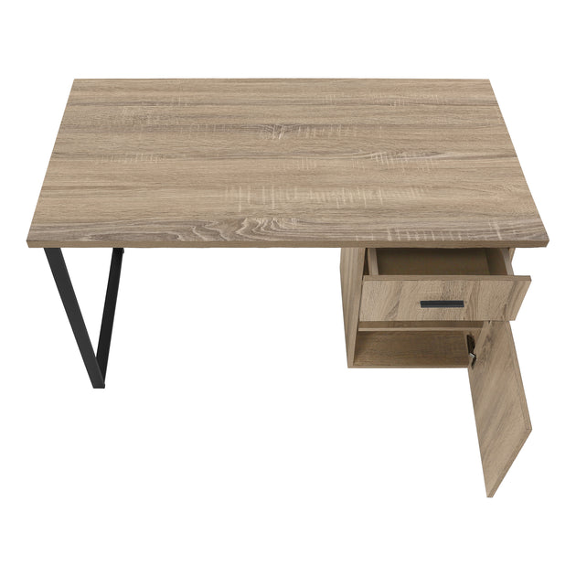 I 7764 Computer Desk - 48"L / Dark Taupe Left Or Right Facing - Furniture Depot