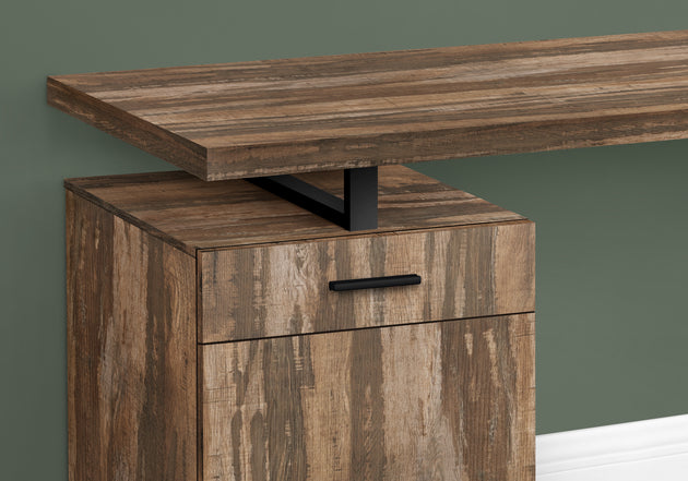 I 7765 Computer Desk - 48"L / Brown Reclaimed Left/ Right Facing - Furniture Depot