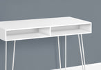I 7770 Computer Desk - 40"L / White / White Metal - Furniture Depot