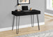 I 7771 Computer Desk - 40"L / Black / Black Metal - Furniture Depot
