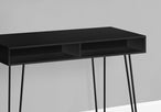 I 7771 Computer Desk - 40"L / Black / Black Metal - Furniture Depot