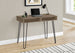 I 7772 Computer Desk - 40"L / Dark Taupe / Black Metal - Furniture Depot (7881155739896)