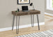 I 7772 Computer Desk - 40"L / Dark Taupe / Black Metal - Furniture Depot (7881155739896)