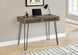 I 7772 Computer Desk - 40"L / Dark Taupe / Black Metal - Furniture Depot (7881155739896)
