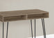 I 7772 Computer Desk - 40"L / Dark Taupe / Black Metal - Furniture Depot (7881155739896)