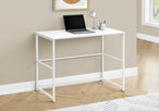 I 7775 Computer Desk - 40"L / White / White Metal - Furniture Depot