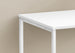 I 7775 Computer Desk - 40"L / White / White Metal - Furniture Depot