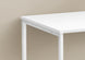 I 7775 Computer Desk - 40"L / White / White Metal - Furniture Depot