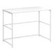 I 7775 Computer Desk - 40"L / White / White Metal - Furniture Depot