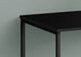 I 7776 Computer Desk - 40"L / Black / Black Metal - Furniture Depot