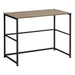 I 7777 Computer Desk - 40"L / Dark Taupe / Black Metal - Furniture Depot