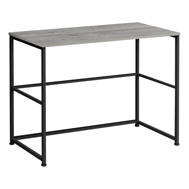 I 7778 Computer Desk - 40"L / Grey / Black Metal - Furniture Depot