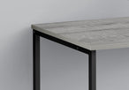 I 7778 Computer Desk - 40"L / Grey / Black Metal - Furniture Depot