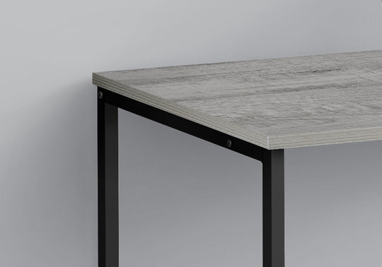 I 7778 Computer Desk - 40"L / Grey / Black Metal - Furniture Depot