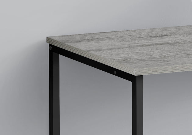 I 7778 Computer Desk - 40"L / Grey / Black Metal - Furniture Depot