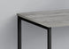 I 7778 Computer Desk - 40"L / Grey / Black Metal - Furniture Depot