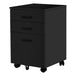 I 7781 Filing Cabinet - 3 Drawer / Black On Castors - Furniture Depot (7881156493560)