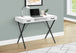 I 7790 Computer Desk - 42"L / White / Black Metal - Furniture Depot