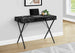 I 7793 Computer Desk - 42"L / Black Marble / Black Metal - Furniture Depot