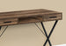 I 7794 Computer Desk - 42"L / Brown Reclaimed Wood / Black Metal - Furniture Depot