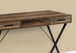 I 7794 Computer Desk - 42"L / Brown Reclaimed Wood / Black Metal - Furniture Depot
