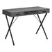 I 7795 Computer Desk - 42"L / Grey Stone-Look / Black Metal - Furniture Depot (7881157279992)