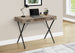I 7796 Computer Desk - 42"L / Dark Taupe / Black Metal - Furniture Depot (7881157345528)