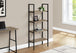 I 7800 Bookcase - 48"H / Dark Taupe / Black Metal - Furniture Depot (7881157607672)