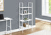 I 7801 Bookcase - 48"H / White / White Metal - Furniture Depot (7881157738744)