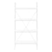 I 7801 Bookcase - 48"H / White / White Metal - Furniture Depot (7881157738744)