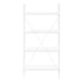 I 7801 Bookcase - 48"H / White / White Metal - Furniture Depot (7881157738744)