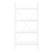 I 7801 Bookcase - 48"H / White / White Metal - Furniture Depot (7881157738744)