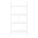 I 7801 Bookcase - 48"H / White / White Metal - Furniture Depot (7881157738744)
