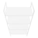 I 7801 Bookcase - 48"H / White / White Metal - Furniture Depot (7881157738744)