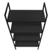 I 7802 Bookcase - 48"H / Black / Black Metal - Furniture Depot