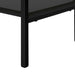 I 7802 Bookcase - 48"H / Black / Black Metal - Furniture Depot