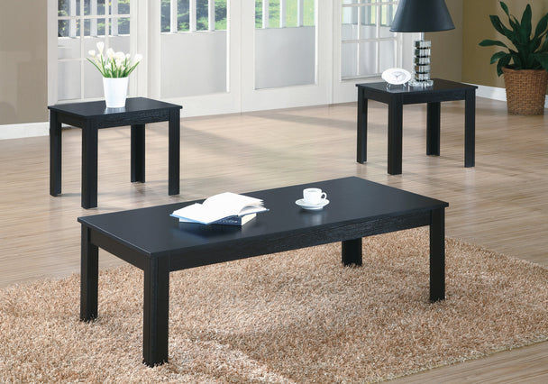 I 7840P Table Set - 3pcs Set / Black - Furniture Depot