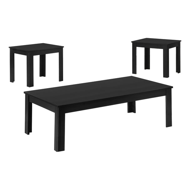 I 7840P Table Set - 3pcs Set / Black - Furniture Depot